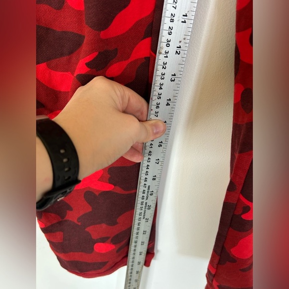 BAPE (A BATHING APE) Red Camo Sweatpants Medium - Picture 5 of 13
